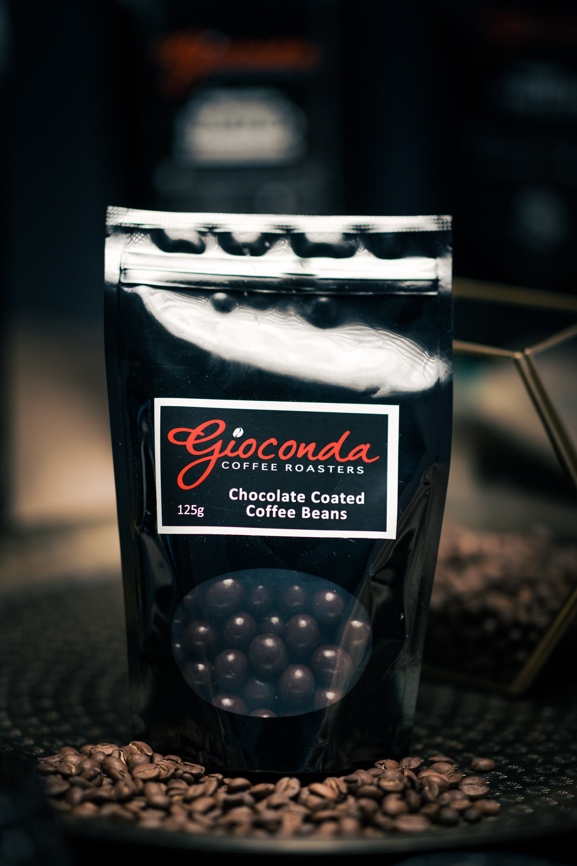 Dark Chocolate Coated Coffee Beans Gioconda Coffee